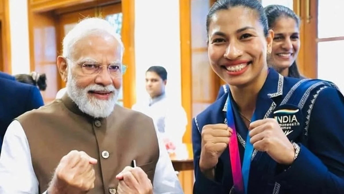 PM Modi Praises Lovlina Borgohain Over Glasgow Cafe Map Protest