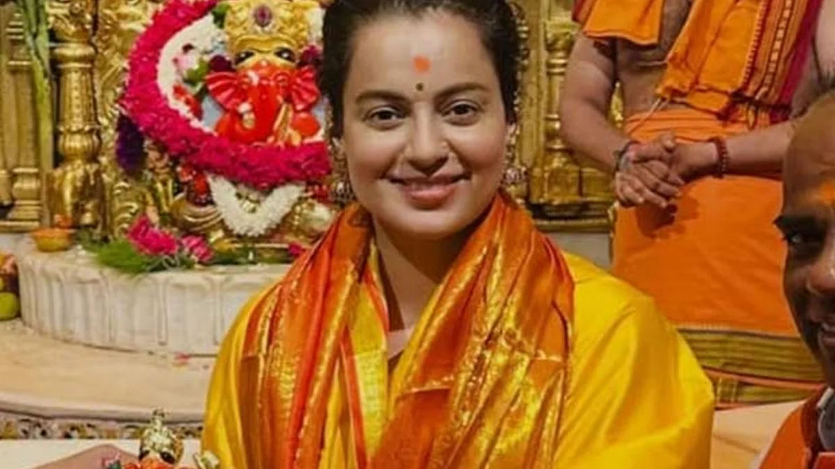 Kangana Ranaut Visits Mumbai Temples Amid Emergency Film Release