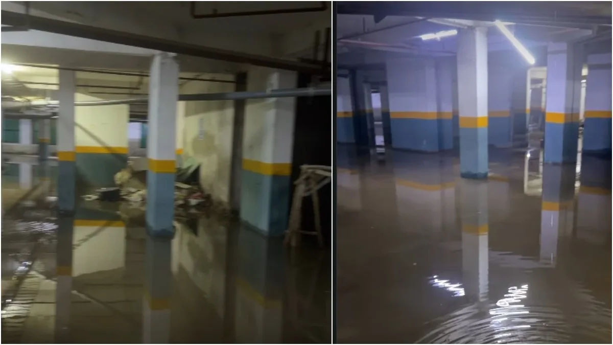 Noida Infrastructure Mocked as 'Premium Society' Basement Floods