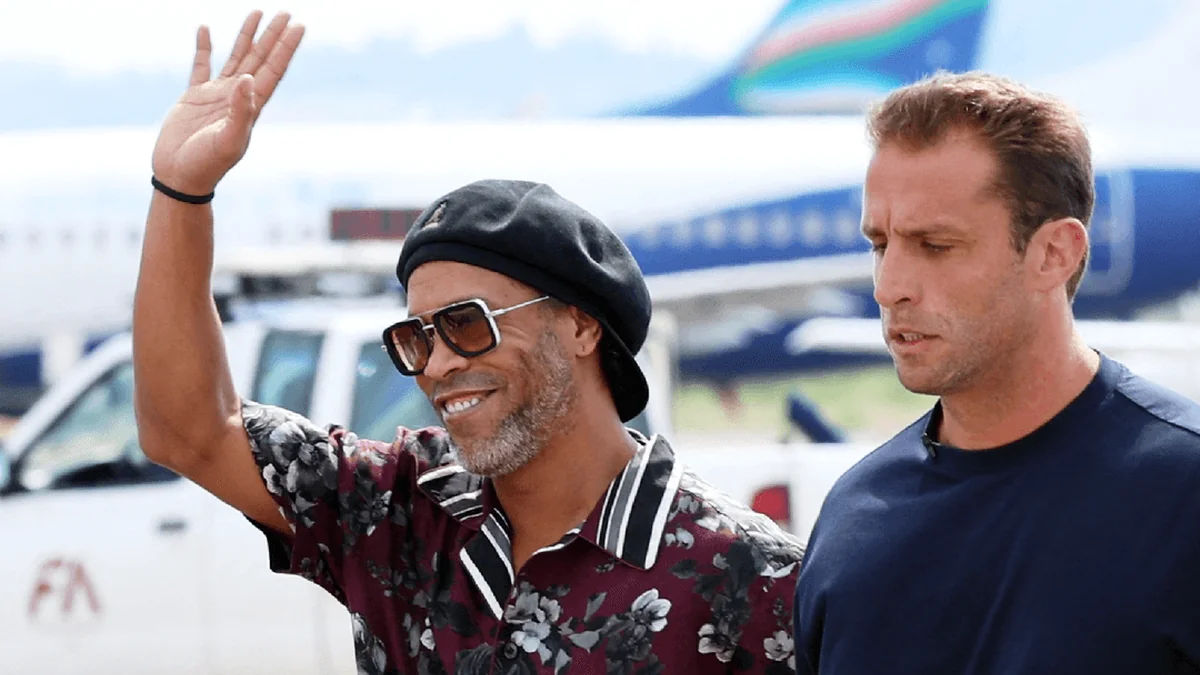 Brazilian Legend Ronaldinho Arrives in Italy for Ravenna Presentation
