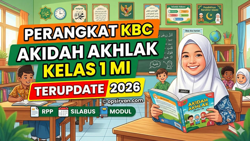 Perangkat KBC Akidah Akhlak Kelas I MI Terupdate 2026