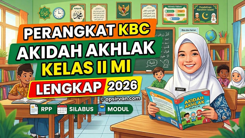 Perangkat KBC Akidah Akhlak Kelas II MI Lengkap 2026