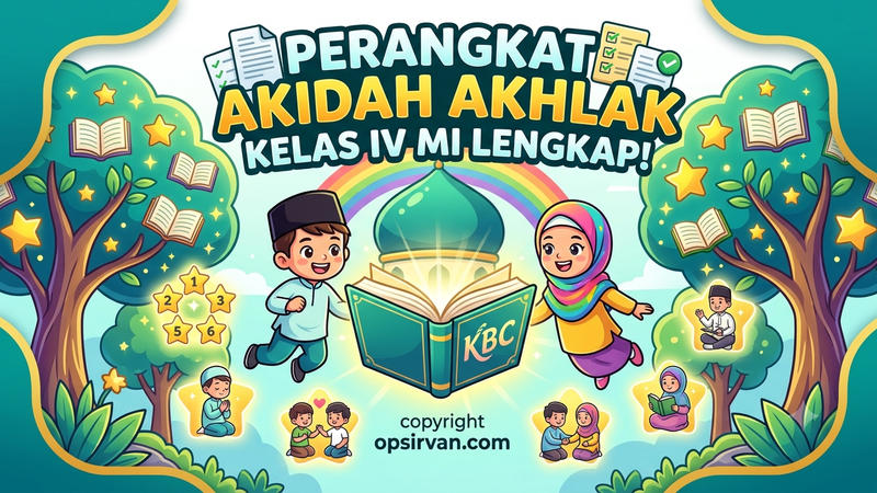 Perangkat KBC Akidah Akhlak Kelas IV MI Lengkap