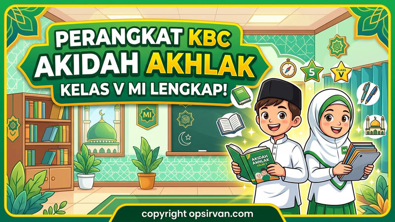 Perangkat KBC Akidah Akhlak Kelas V MI Lengkap