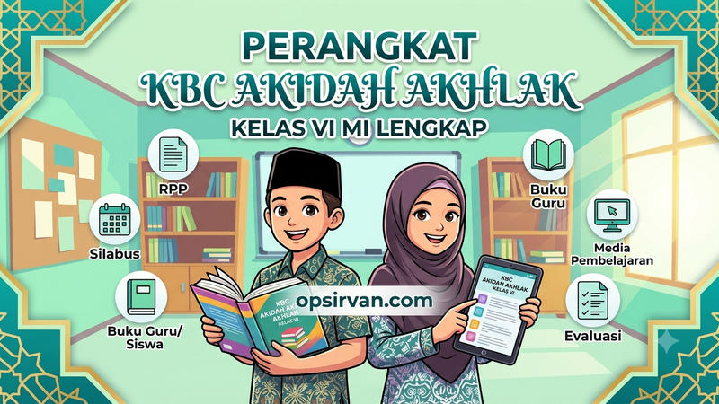 Perangkat KBC Akidah Akhlak Kelas VI MI Lengkap