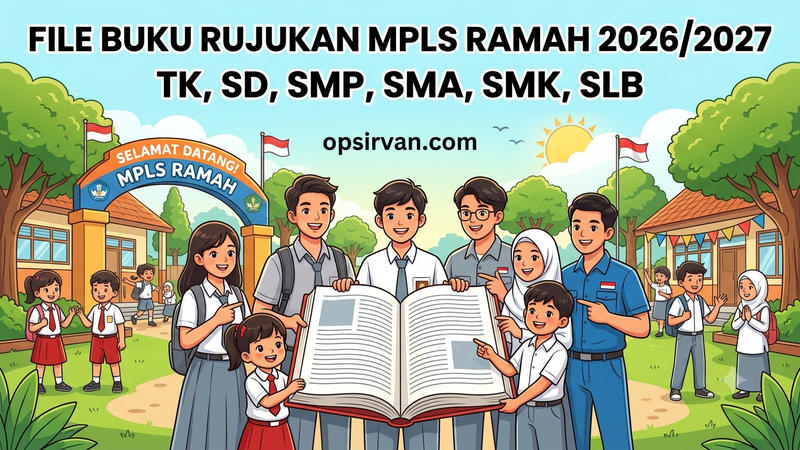 File Buku Rujukan MPLS Ramah 2026/2027 untuk TK, SD, SMP, SMA, SMK dan SLB