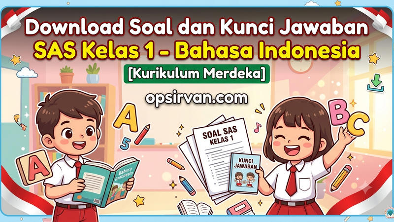 Download Soal dan Kunci Jawaban SAS Kelas 1 - Bahasa Indonesia [Kurikulum Merdeka]