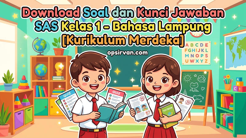 Download Soal dan Kunci Jawaban SAS Kelas 1 - Bahasa Lampung [Kurikulum Merdeka]