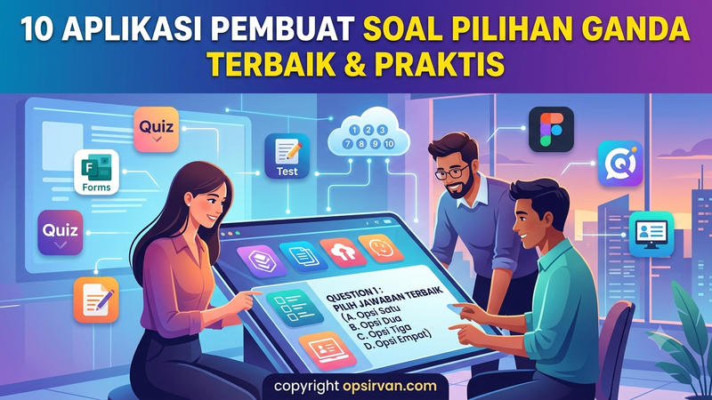 10 Aplikasi Pembuat Soal Pilihan Ganda Terbaik & Praktis