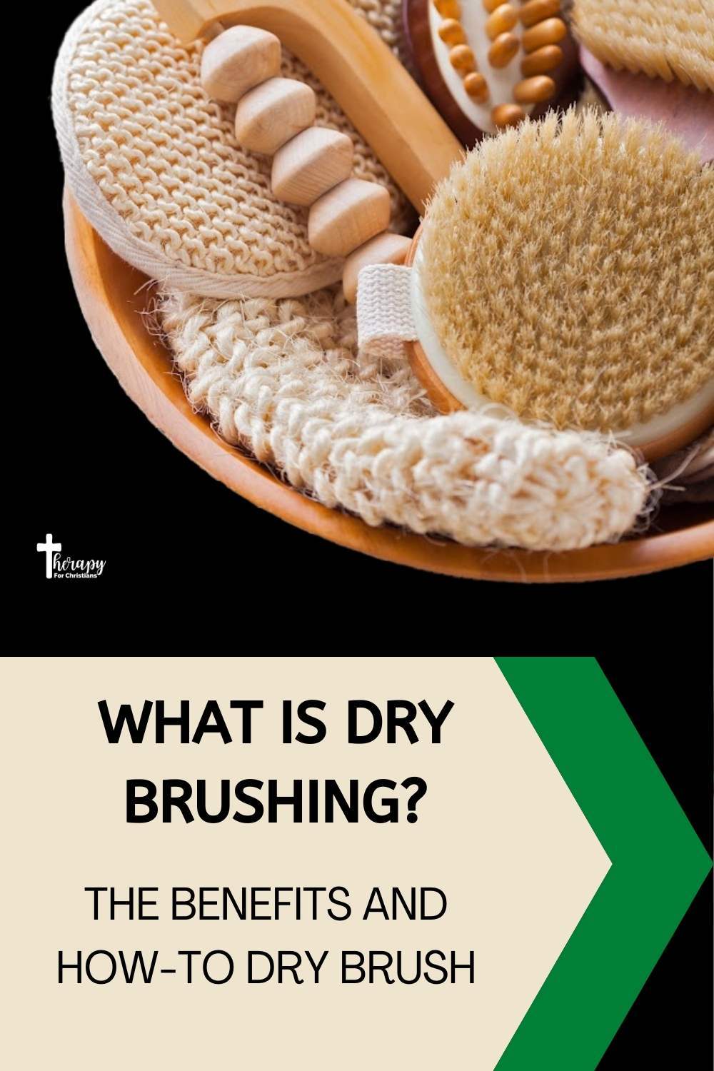 Dry brushing benefits Pinterest Image