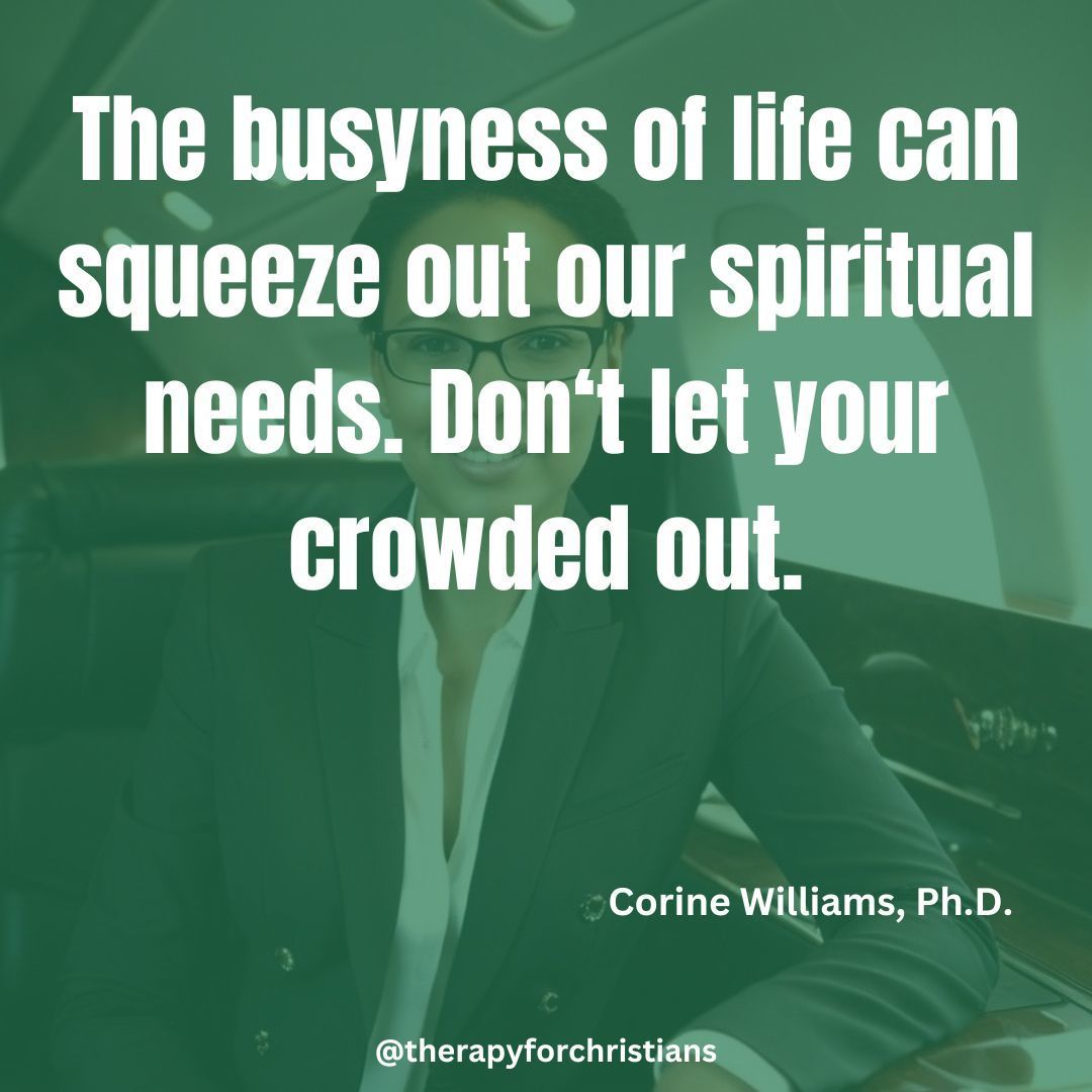 christian backslides is sometime caused by busyness quote by Christian counselor Corine Williams
