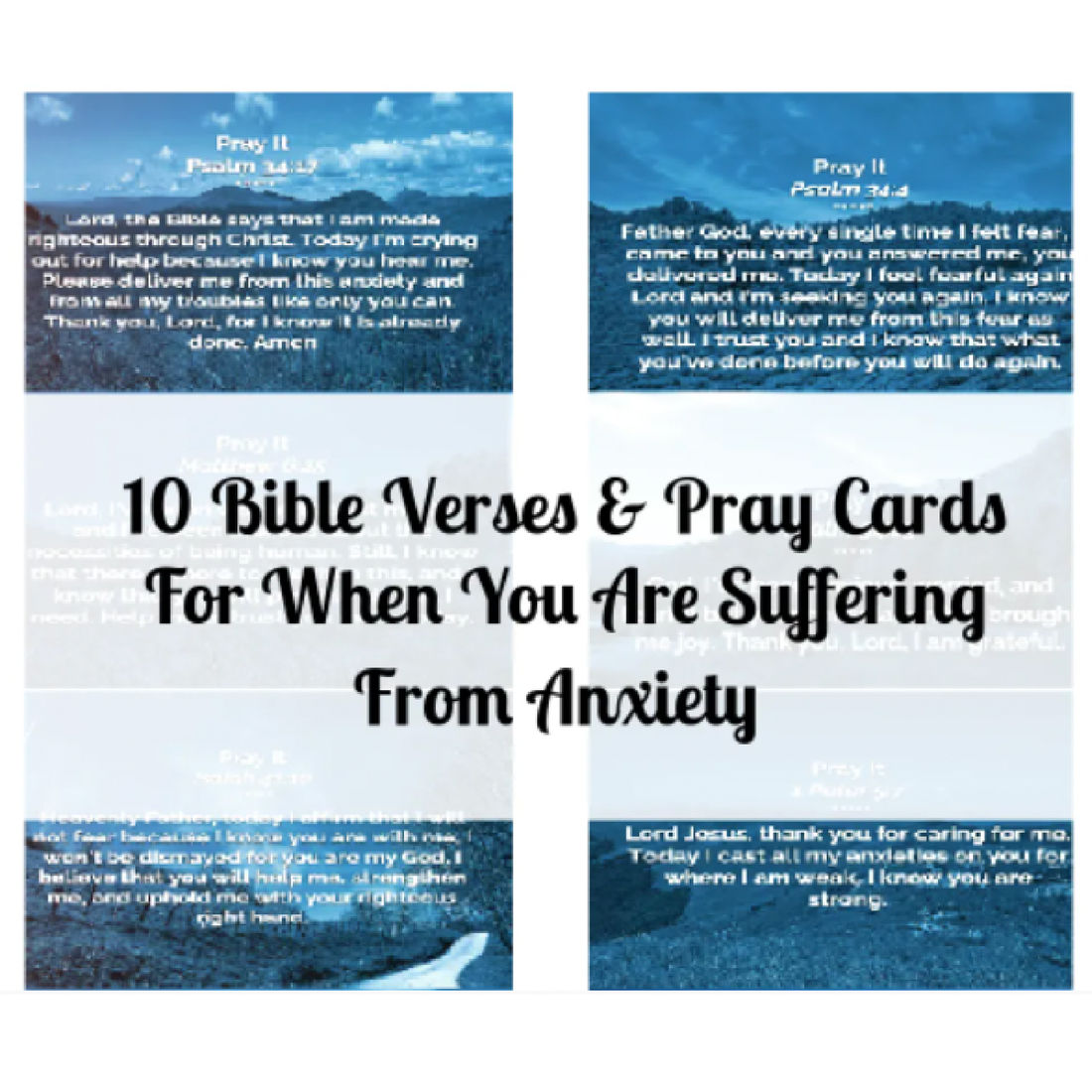 Bible verses to pray when anxious