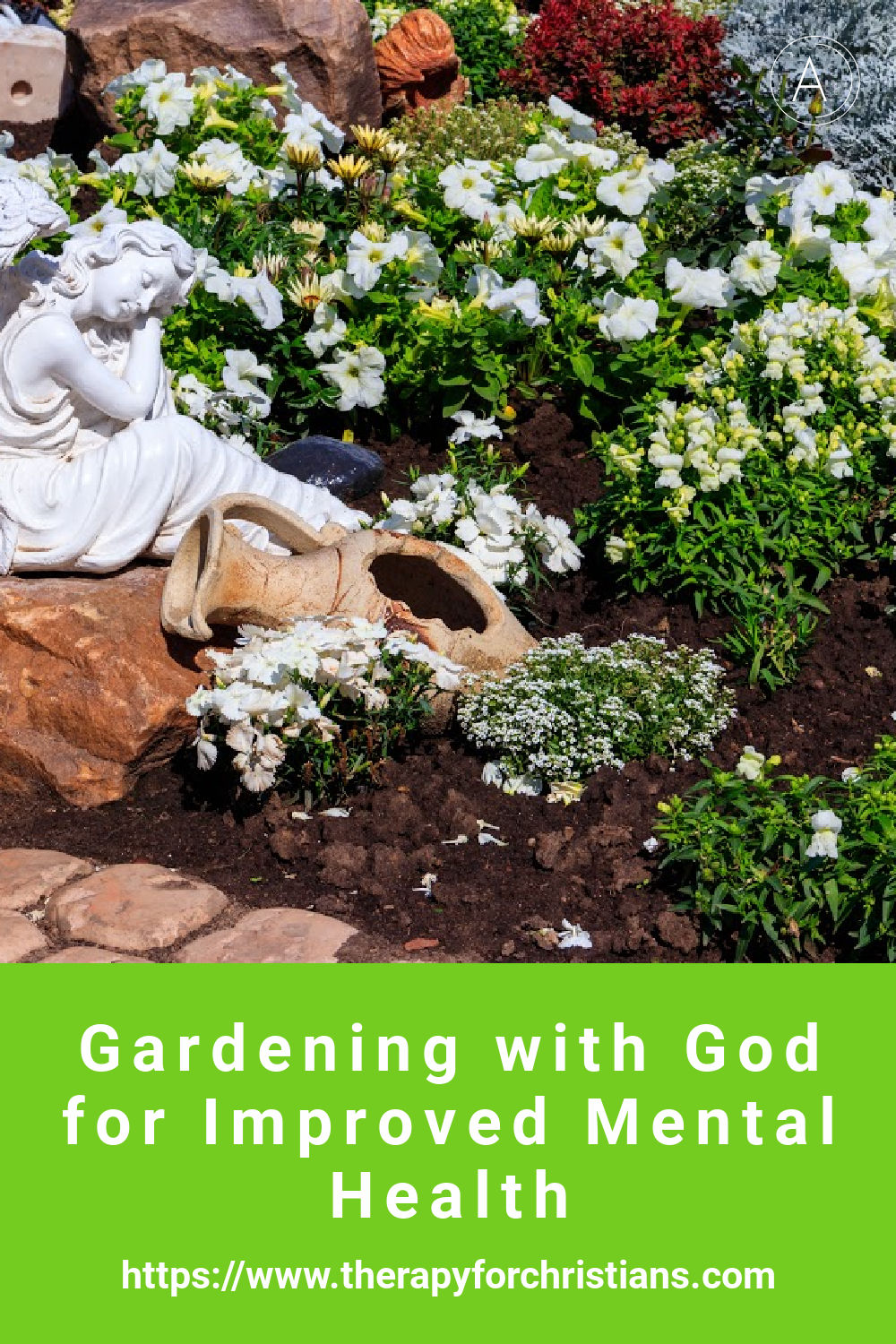 Mental health benefits of gardening pin