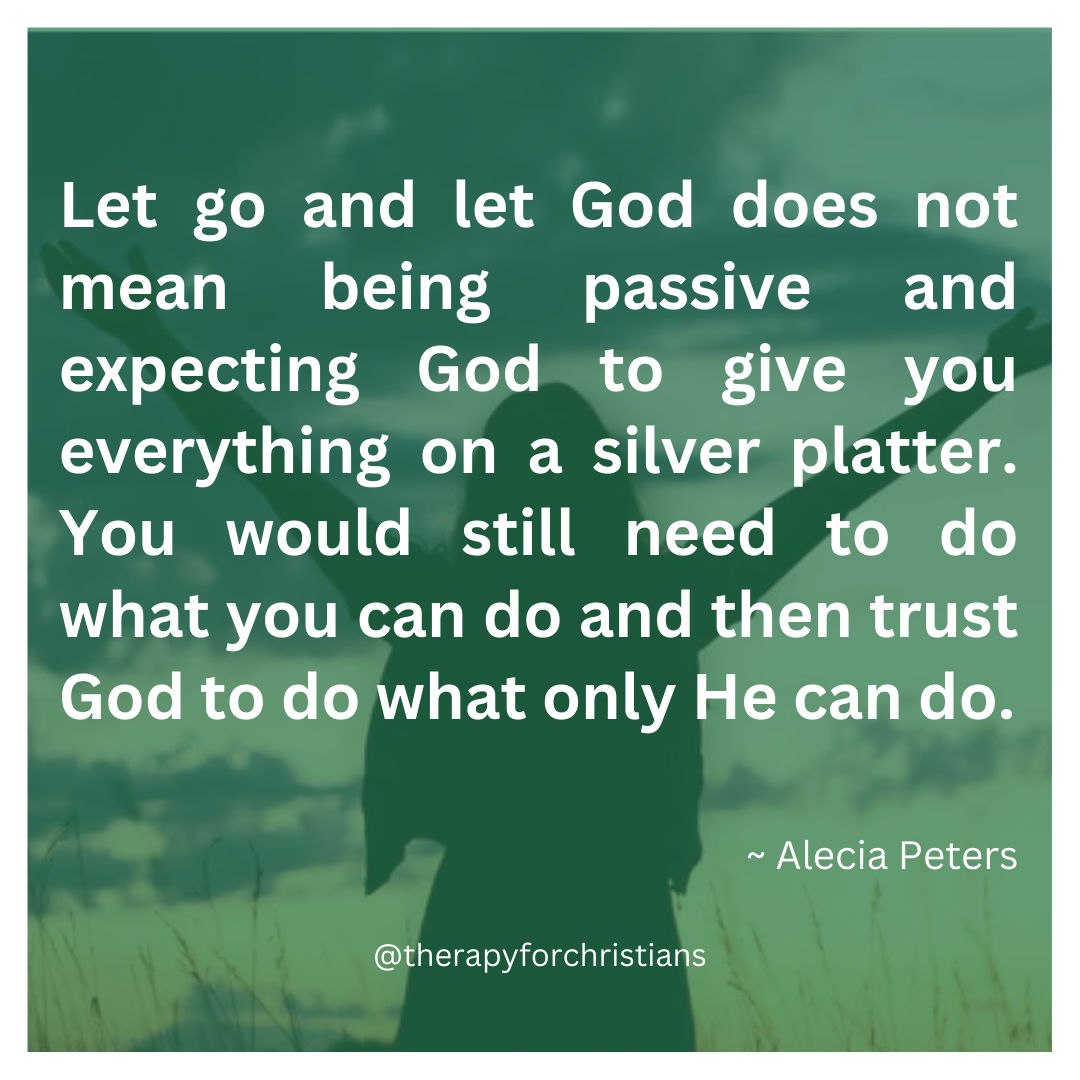 letting go letting God Alecia Peters