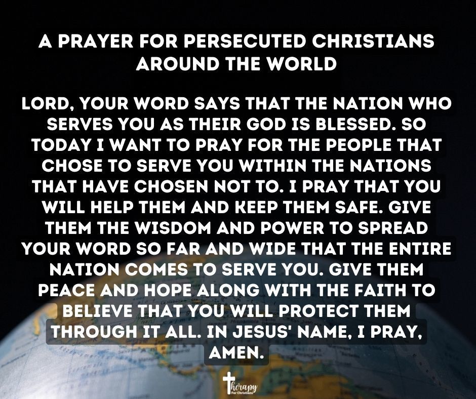 A Prayer For Persecuted Christians Around the World