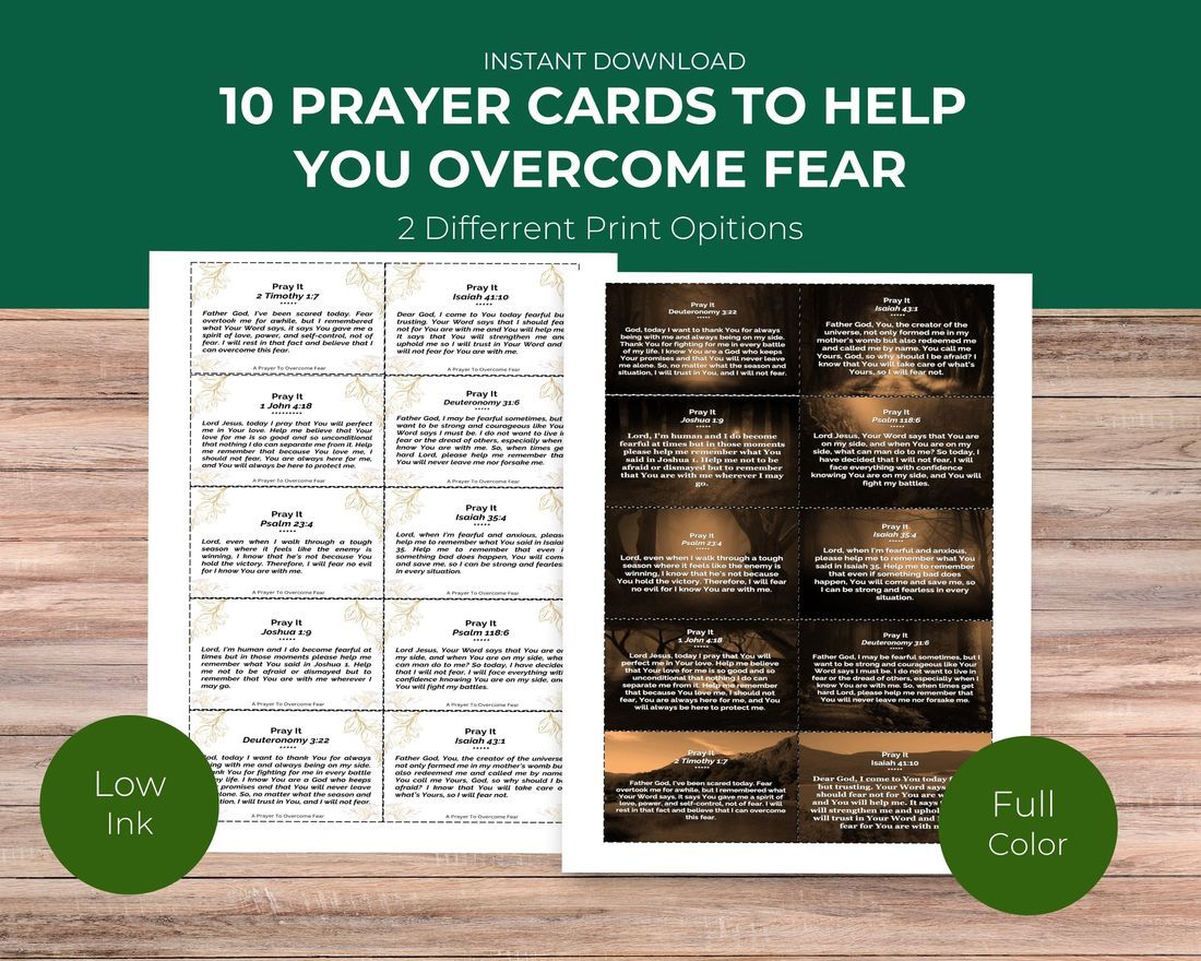 scriptures for disappointment prayer cards 