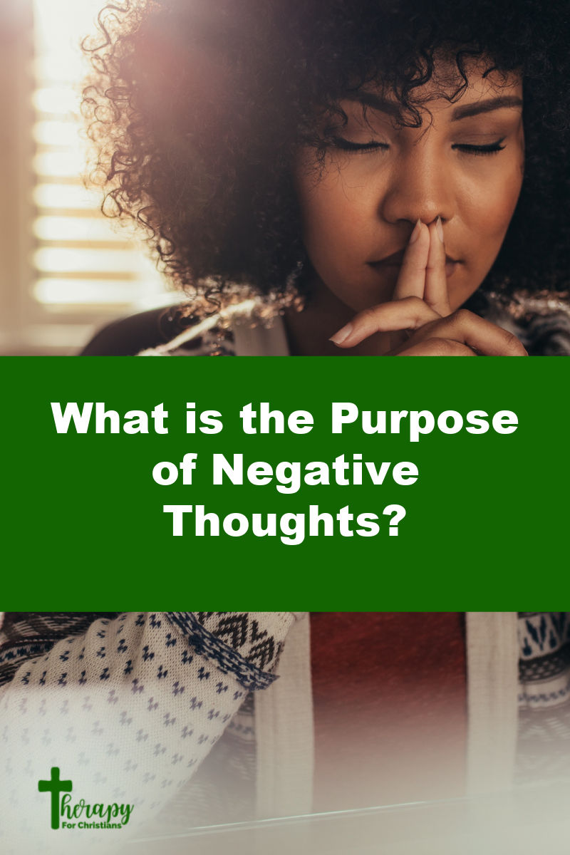 What is the purpose of negative thoughts Pinterest Image