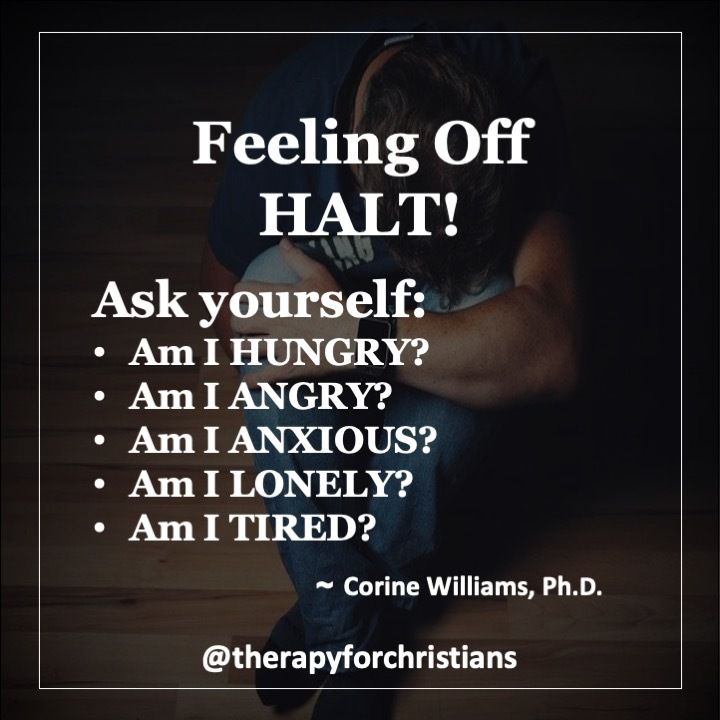 HALT Acronym Facebook post