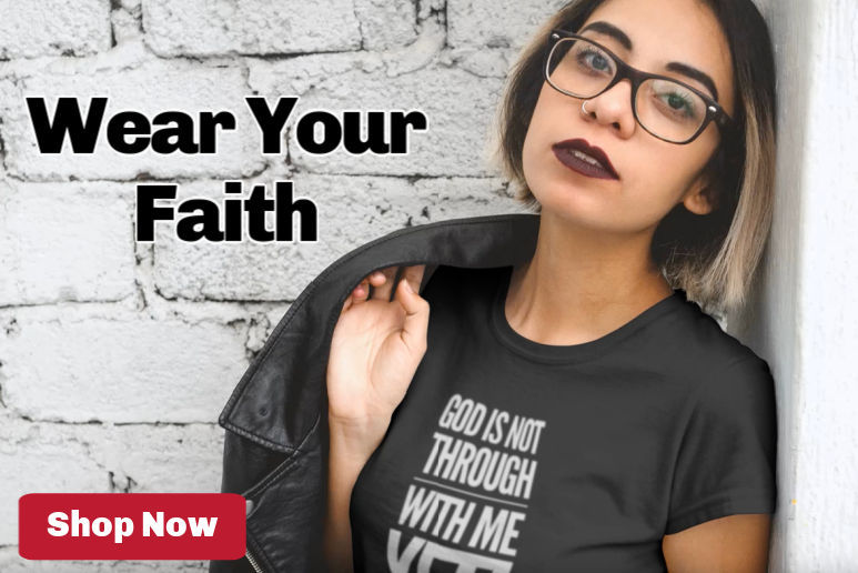 Ad for Christian t shirts 