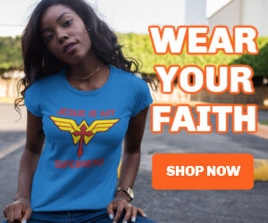 Ad to by a Jesus is my superhero shirt