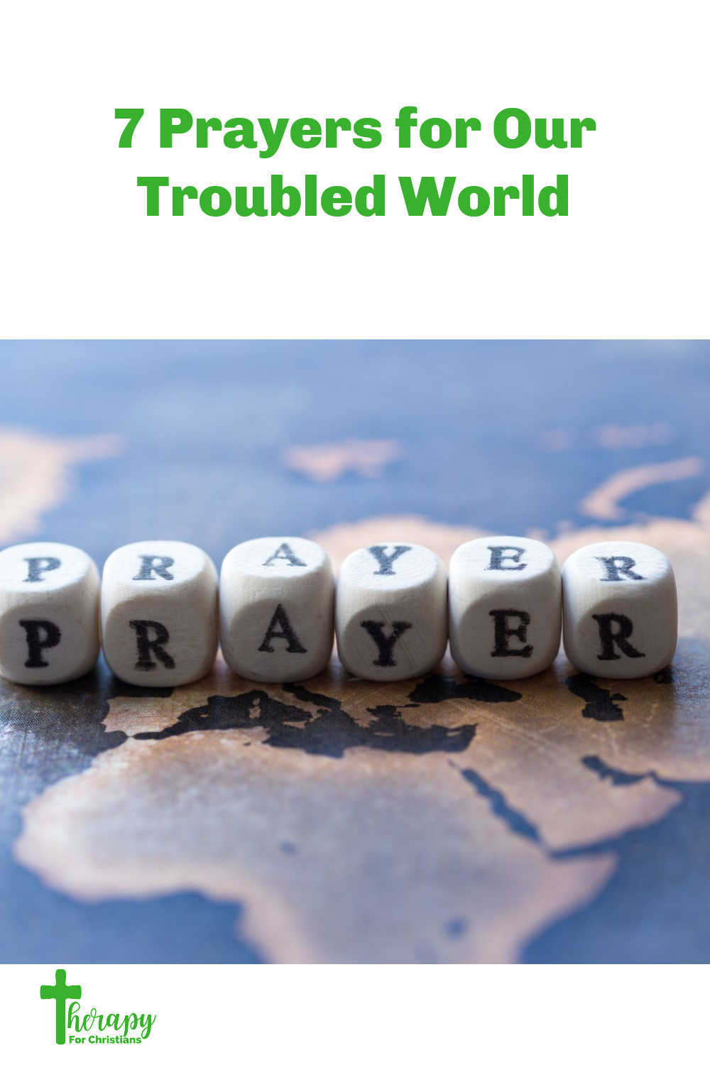 Prayers for our Troubled World Pinterest Image