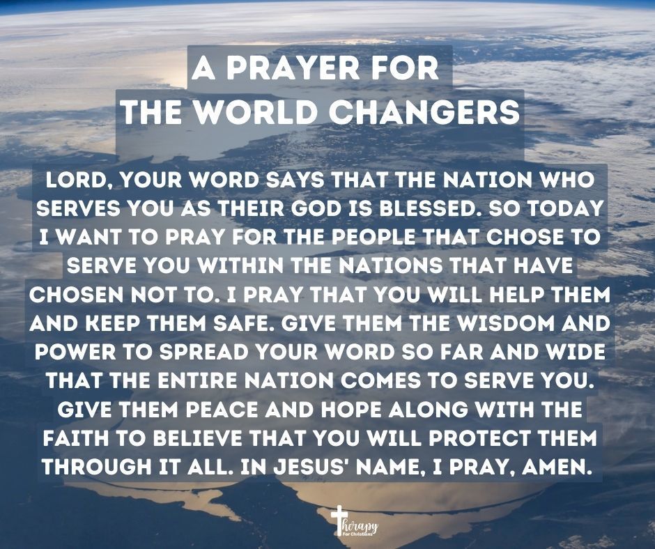 A Prayer for the World Changers