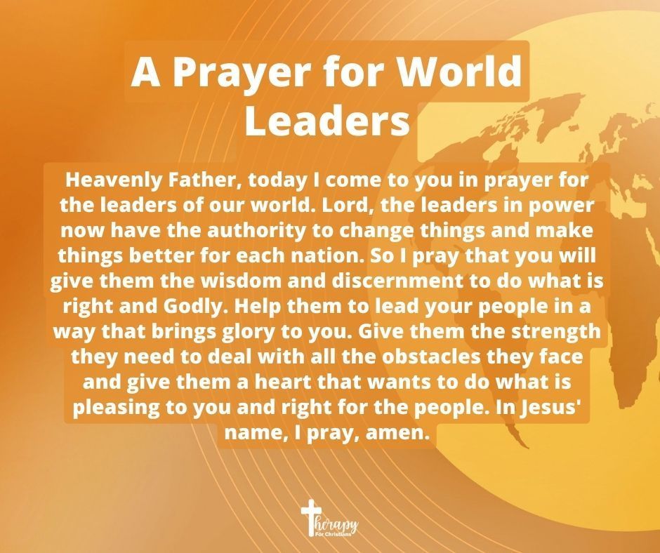 A Prayer for World Leaders