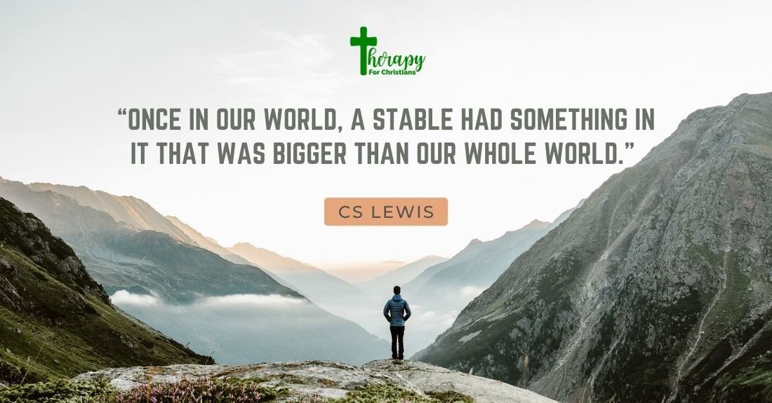 religious Christmas quote by CS Lewis