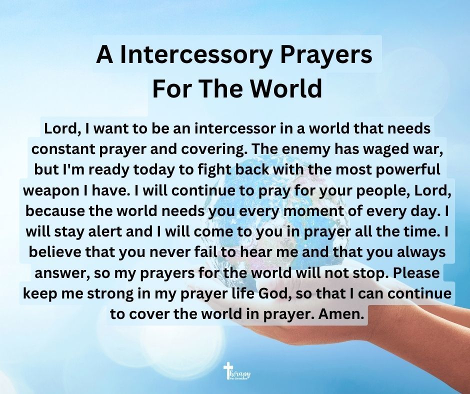 intercession prayers for the world today