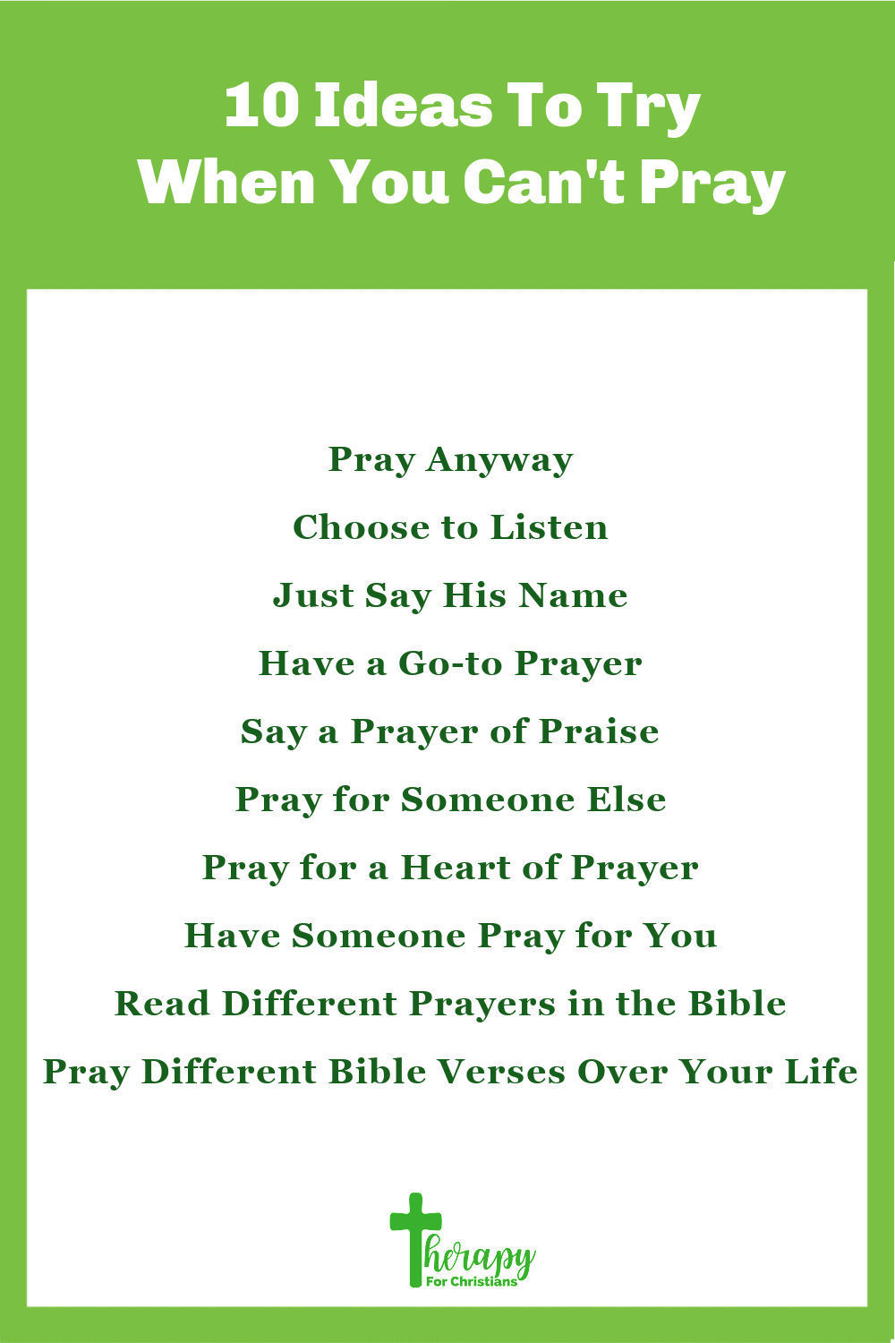 Ten Tips for When You dont know what to pray 