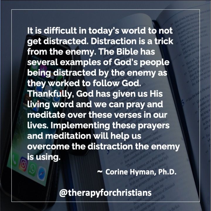 Quote on Distraction by Corine Williams 