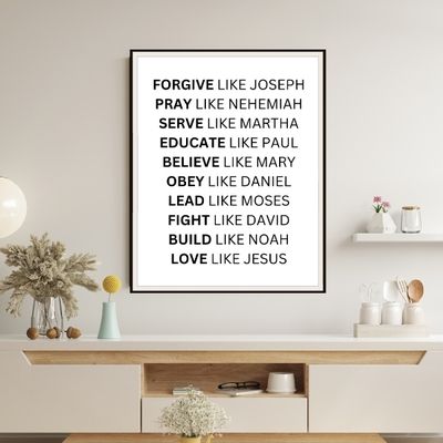 Transform Your Space with Inspiring Bible Verse Posters