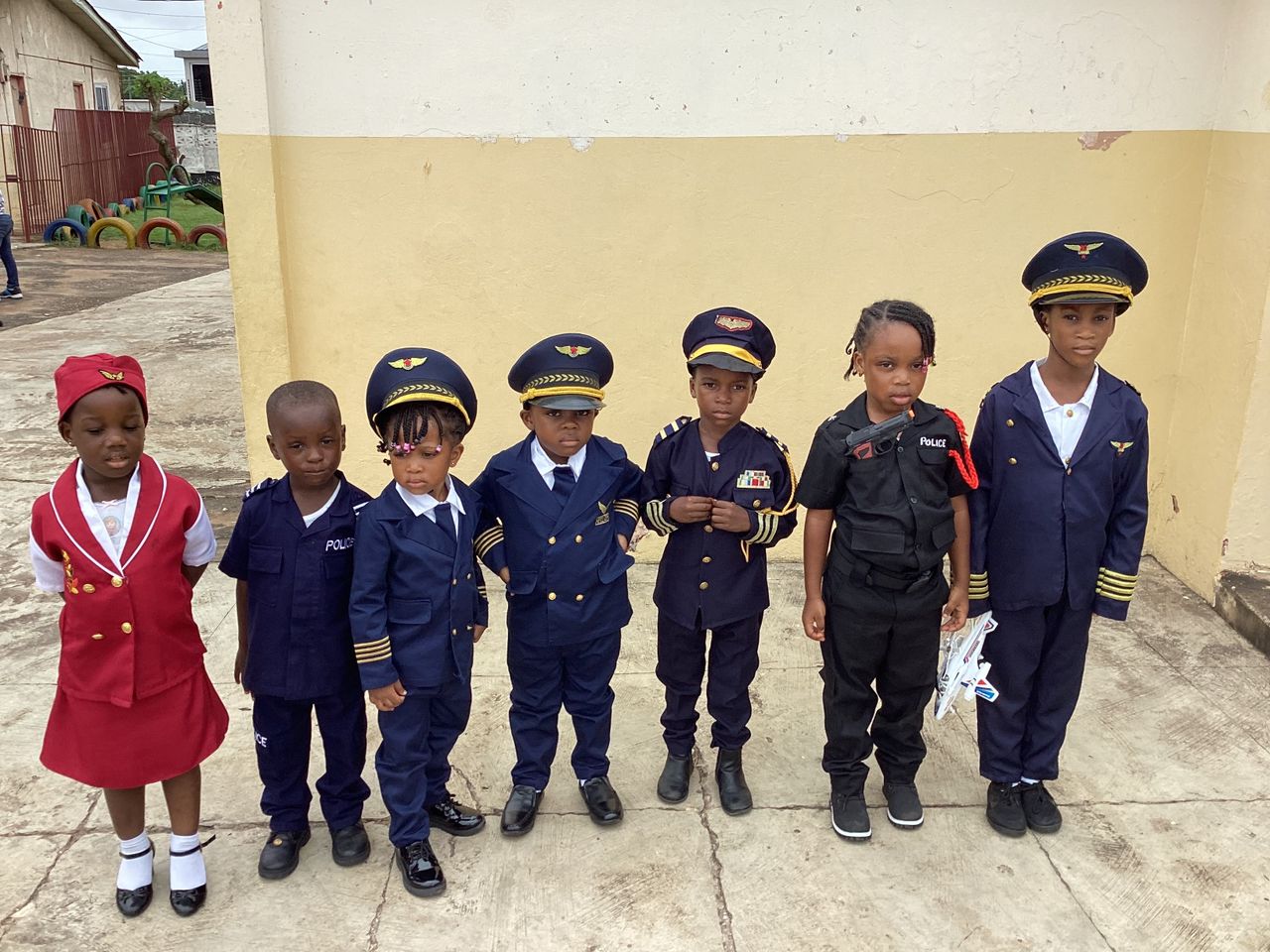 Pupils in career day attire