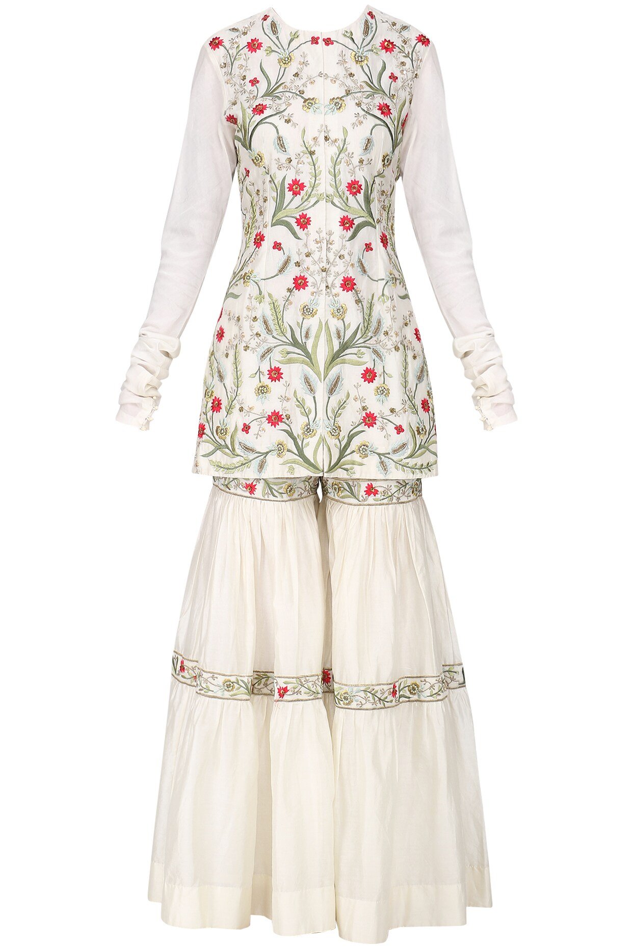 off white sharara pants