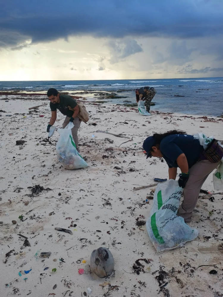 Fundacion Eco-Bahia Programa SAK beach cleanup Tulum Confronts the Nurdle Crisis - Photo 2 Fundacion Eco-Bahia Programa SAK beach cleanup Tulum Confronts the Nurdle Crisis - Photo 2