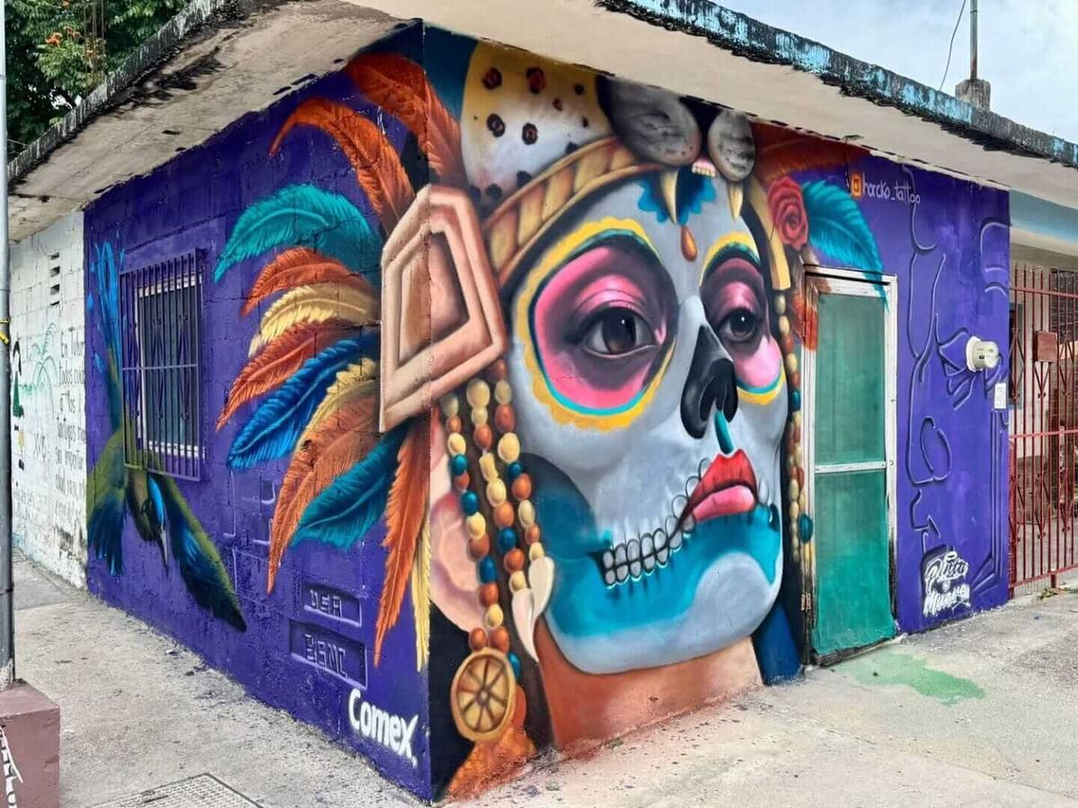 Color and community redefine streets through urban art in Tulum