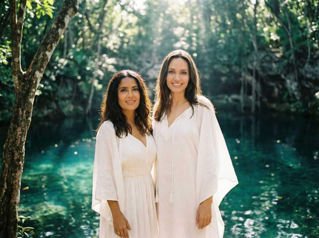 Salma Hayek and Angelina Jolie visit Tulum for film production Salma Hayek and Angelina Jolie visit Tulum for film production