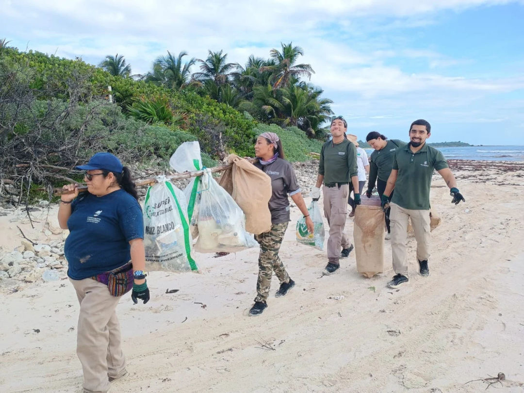 Fundacion Eco-Bahia Programa SAK beach cleanup Tulum Confronts the Nurdle Crisis Fundacion Eco-Bahia Programa SAK beach cleanup Tulum Confronts the Nurdle Crisis
