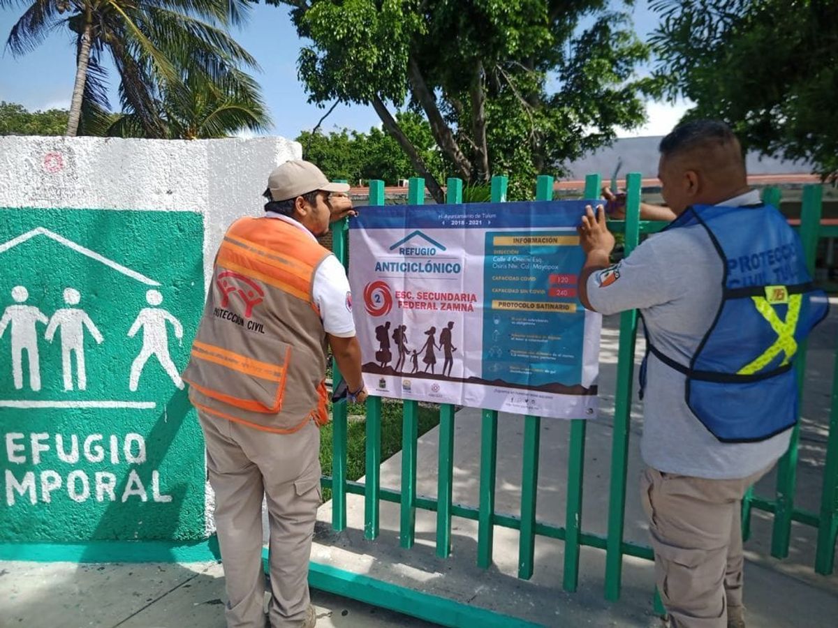 40 Emergency Shelters Stand Ready in Tulum