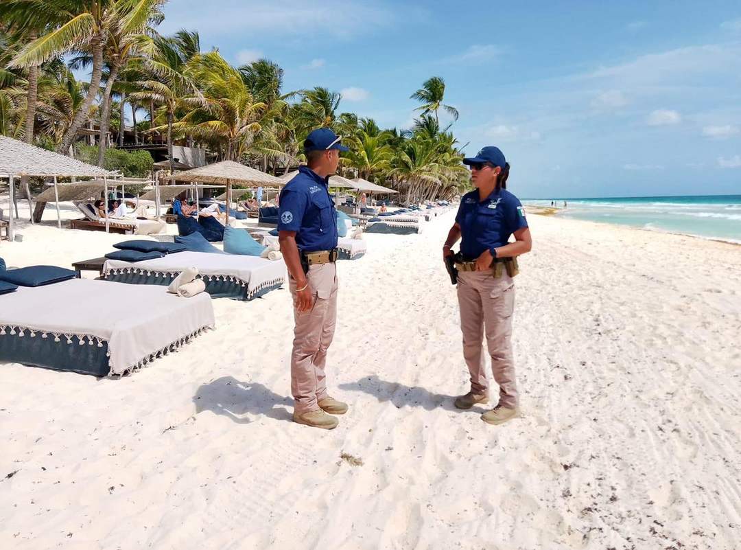 Guard Deployed to Secure Quintana Roo Beaches During Easter Holiday