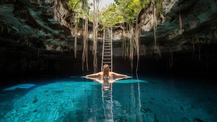 mexico-tourism-destination-cenote-casa-tortuga-near-tulum-playa-del-carmen