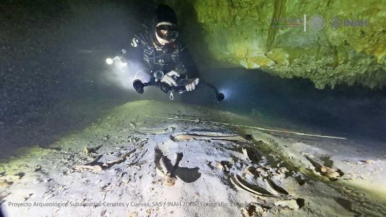 8,000-Year-Old Prehistoric Skeleton Discovered in Flooded Riviera Maya Cave - Photo 2 CX2JQVSGEJH5LNHRRFYW5PEITA