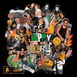 HAPPY TO BE HERE Cover art