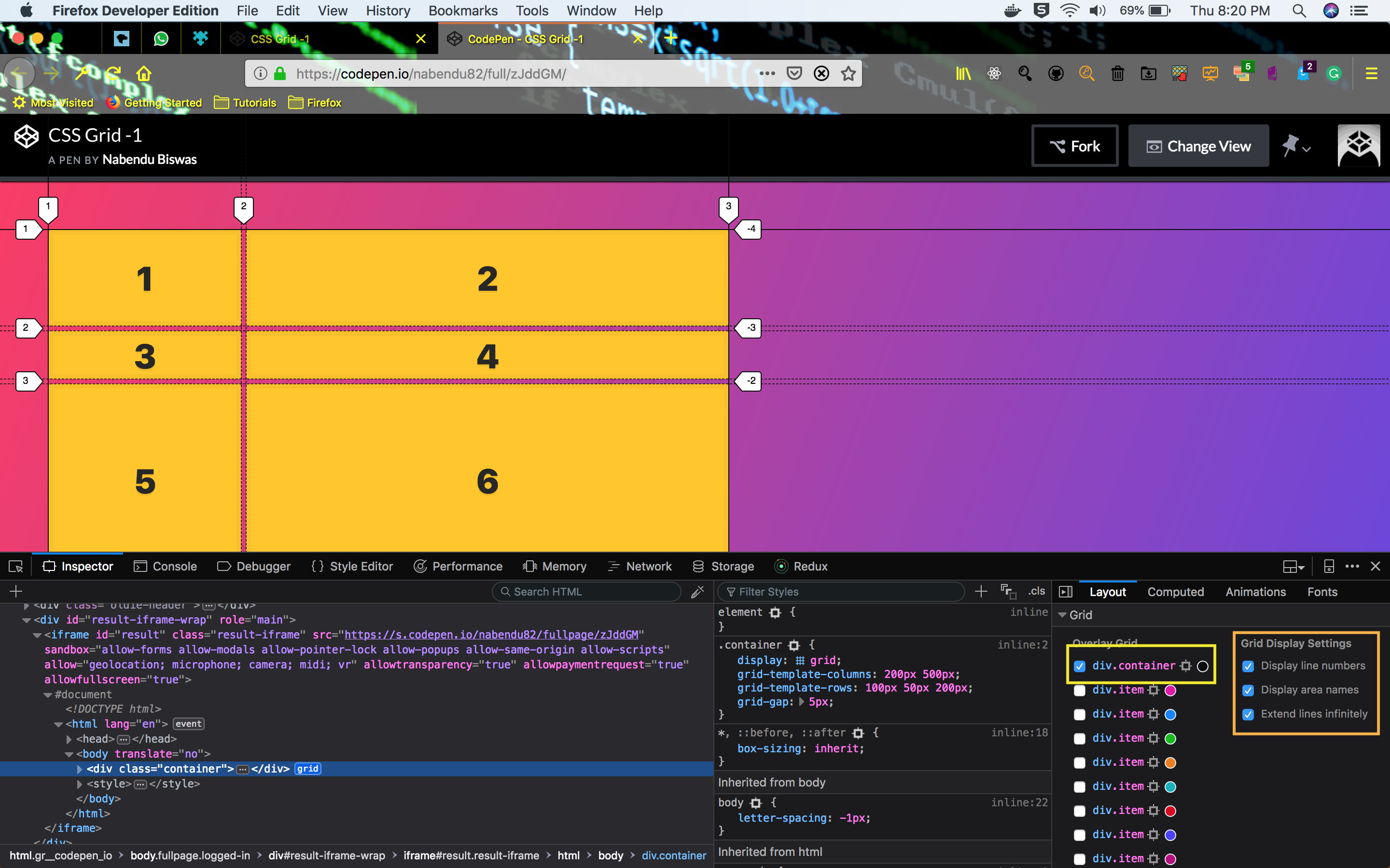 The Grid layout