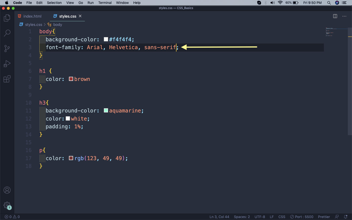 font-family