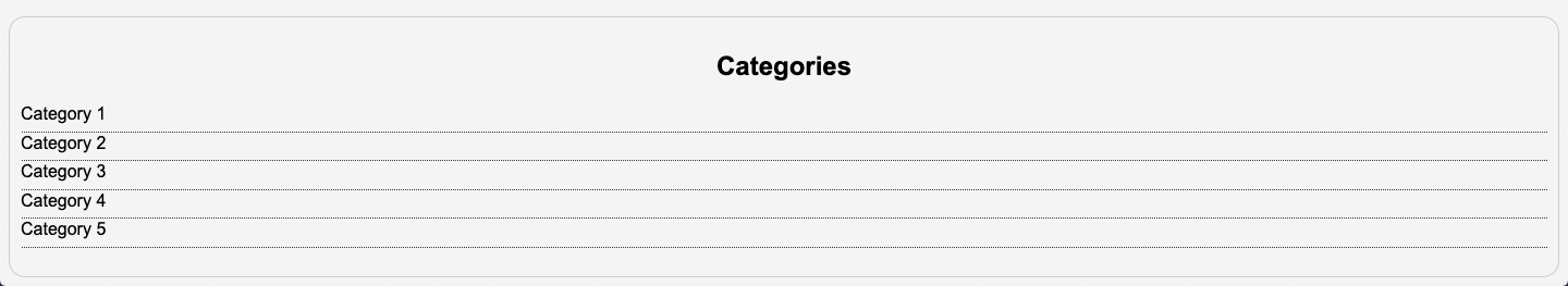 Perfect list