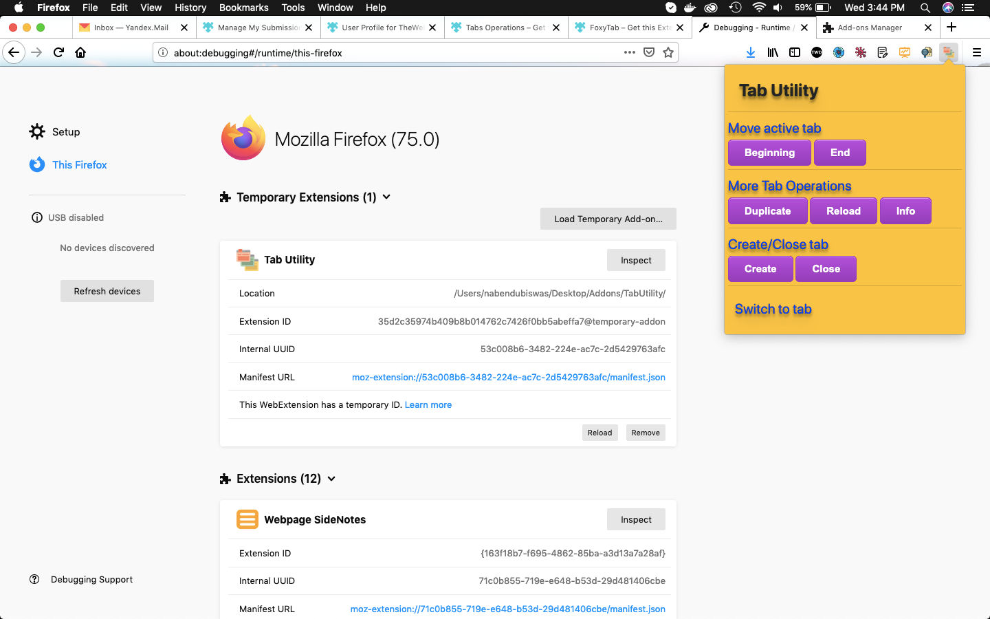 Tab Utility