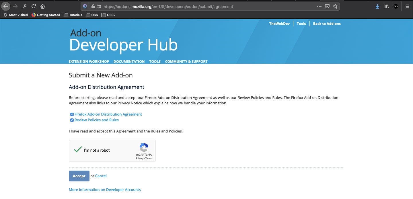 Firefox Agreement