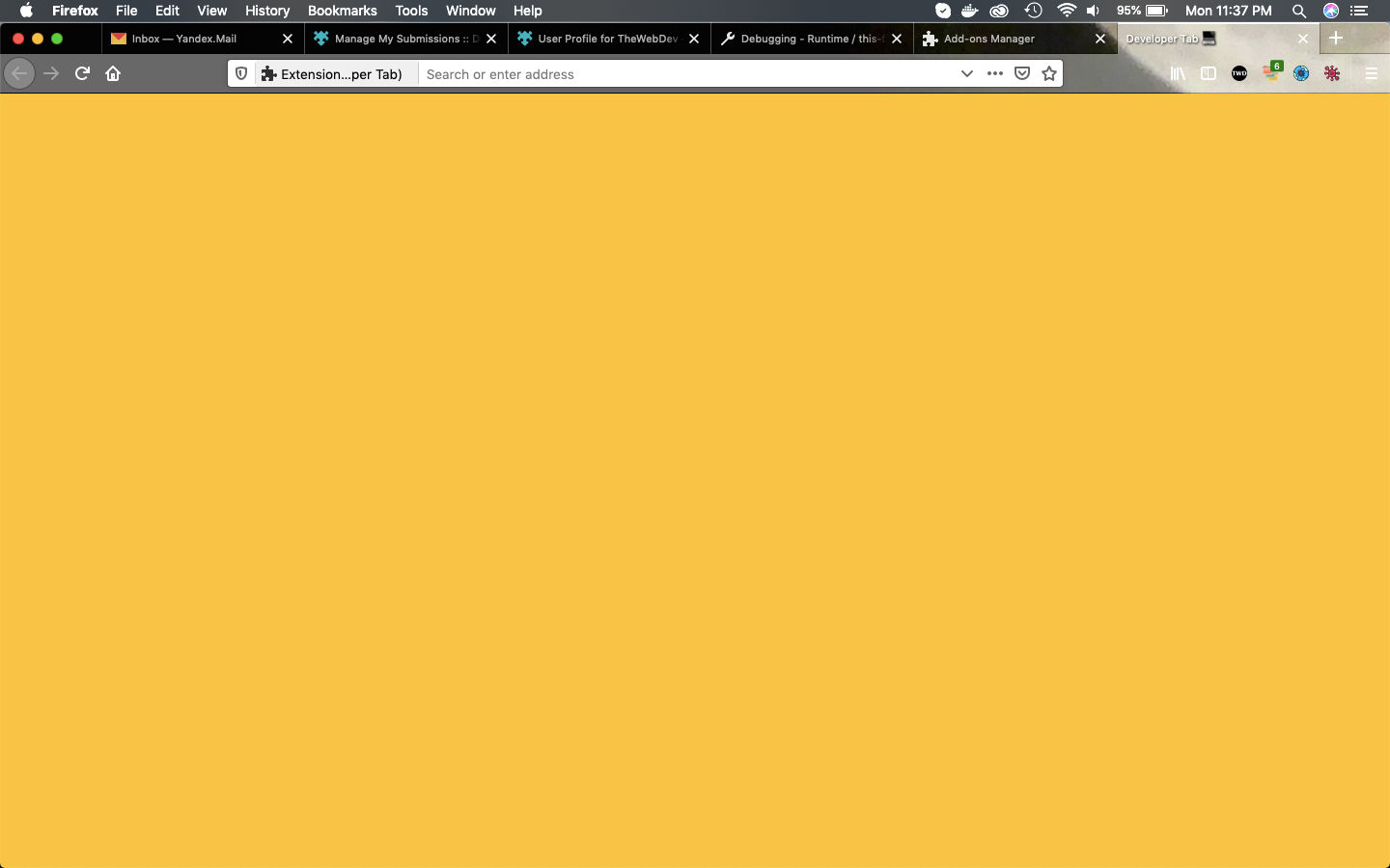 Yellow background