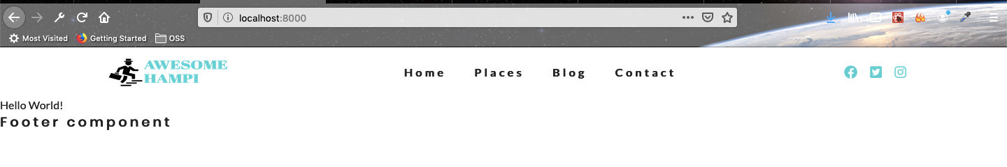 Navbar on desktop